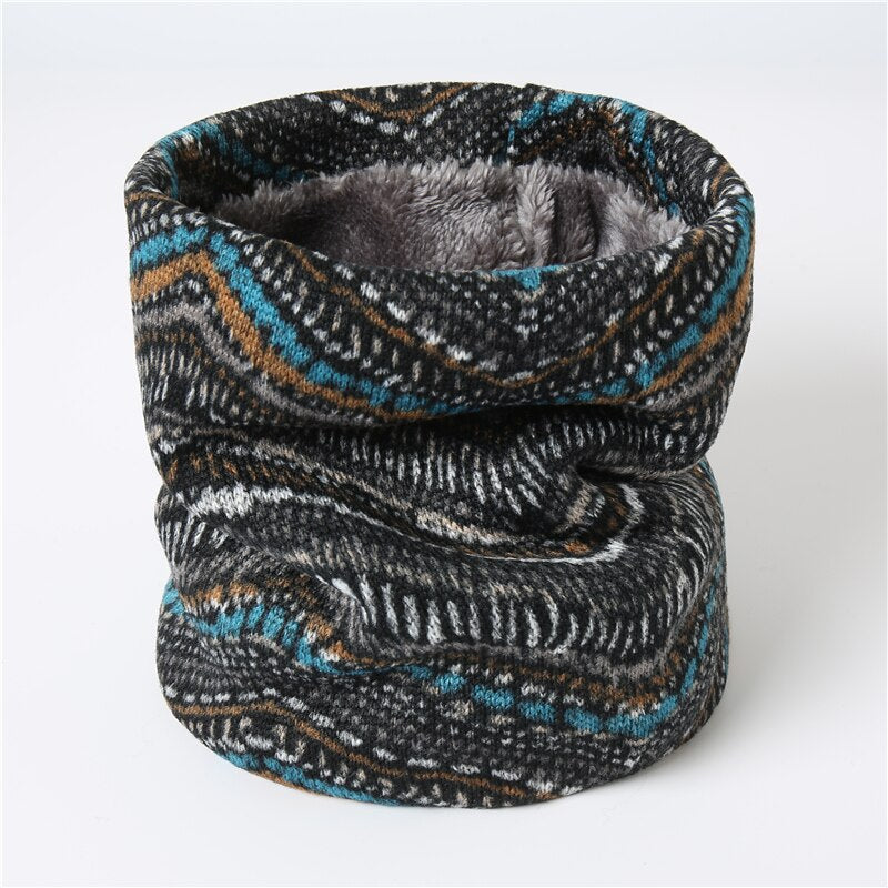 Face Snood Unisex Collar Winter Warm Ring Scarf