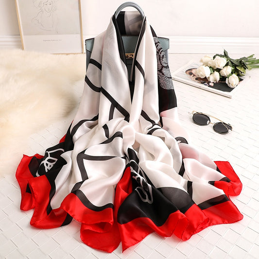 180*90cm Luxury Brand Women Scarf Summer