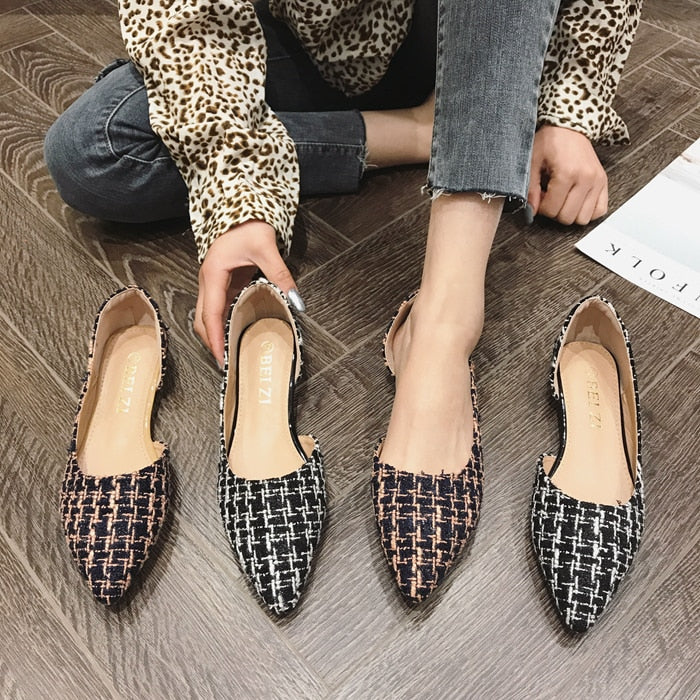 Women Flat Heel Shoes Summer Office Lady