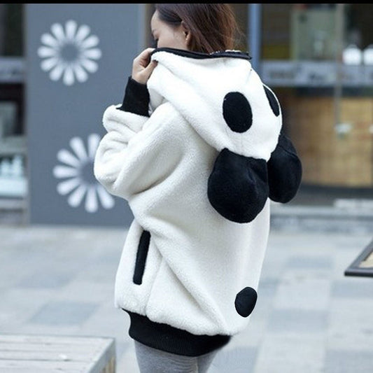 Cute Panda Ear cap autumn winter Warm Hoodies