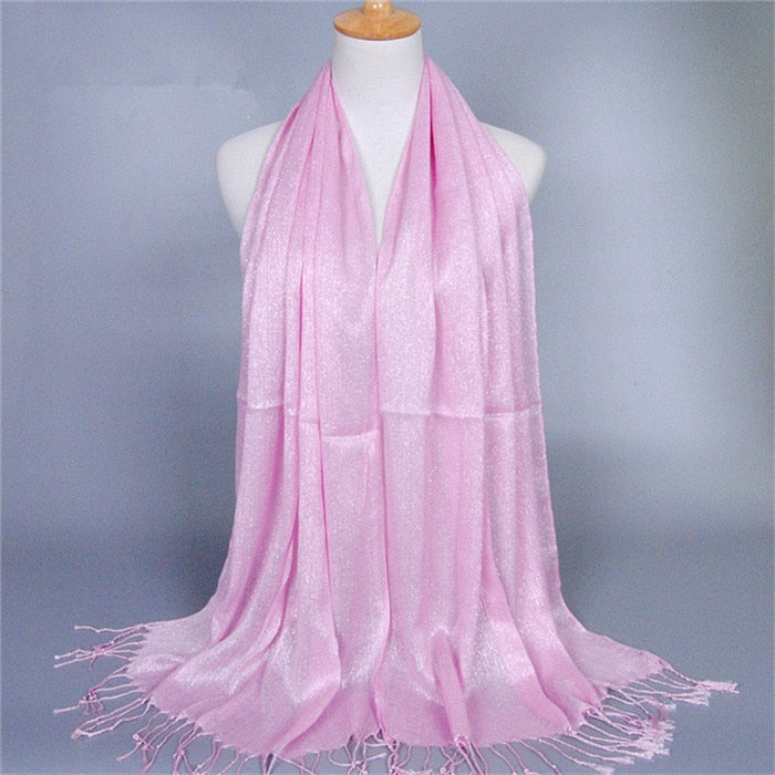 Winter New Scarf Print Solid Color Long Shawls