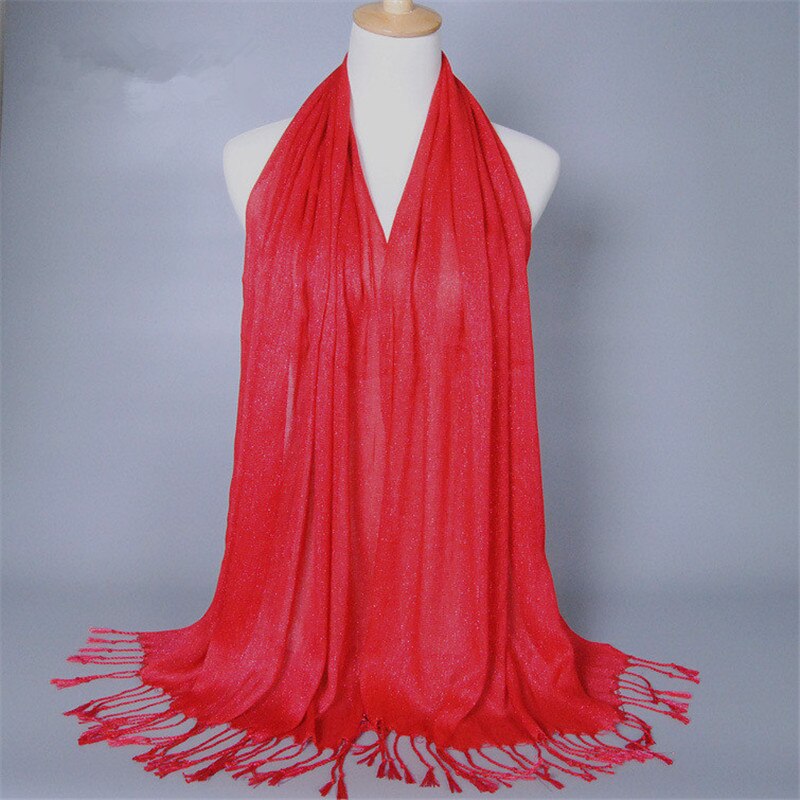 Winter New Scarf Print Solid Color Long Shawls