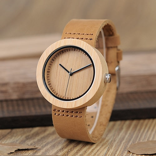 Watches Woman Bamboo Wristwatch For Women