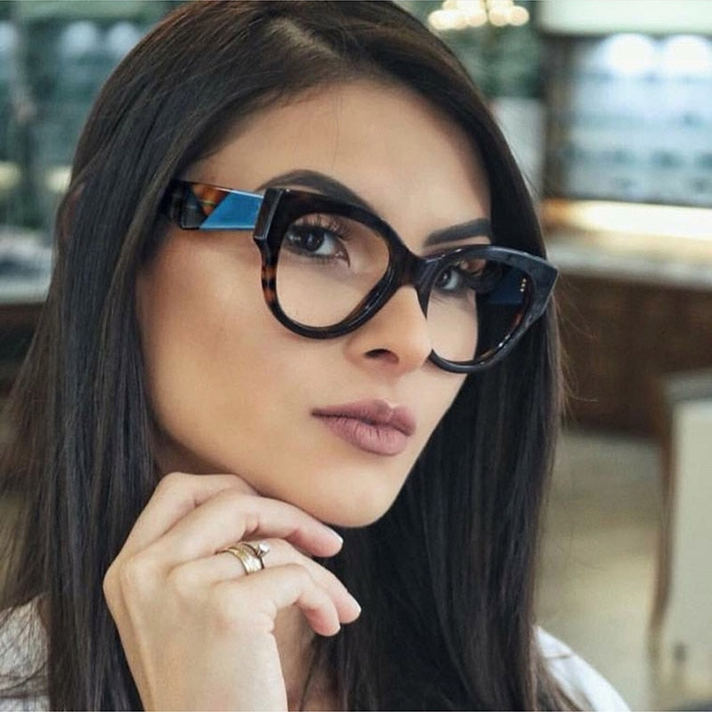 Woman Acetate Optical Eyeglasses Fashion