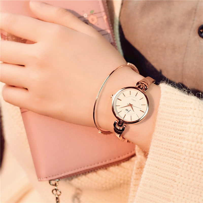 JW Brand Luxury Crystal Rose Gold Watches