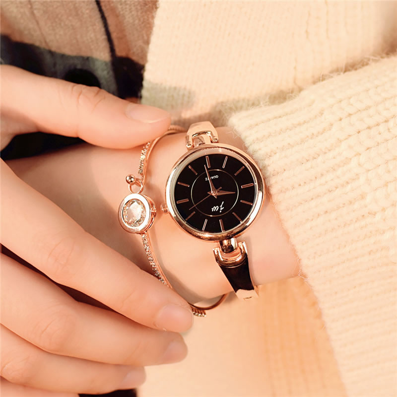 JW Brand Luxury Crystal Rose Gold Watches