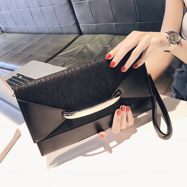 Envelope Clutch Bag Women Leather Luxury