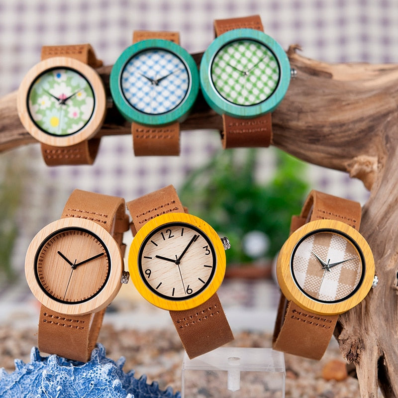 Watches Woman Bamboo Wristwatch For Women