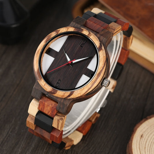 Wood Watches Vintage Ebony Wood Clock