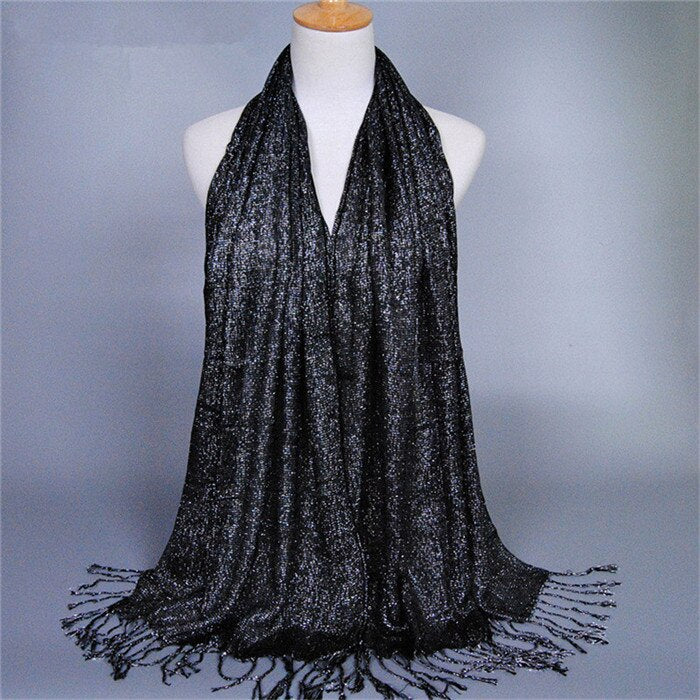 Winter New Scarf Print Solid Color Long Shawls