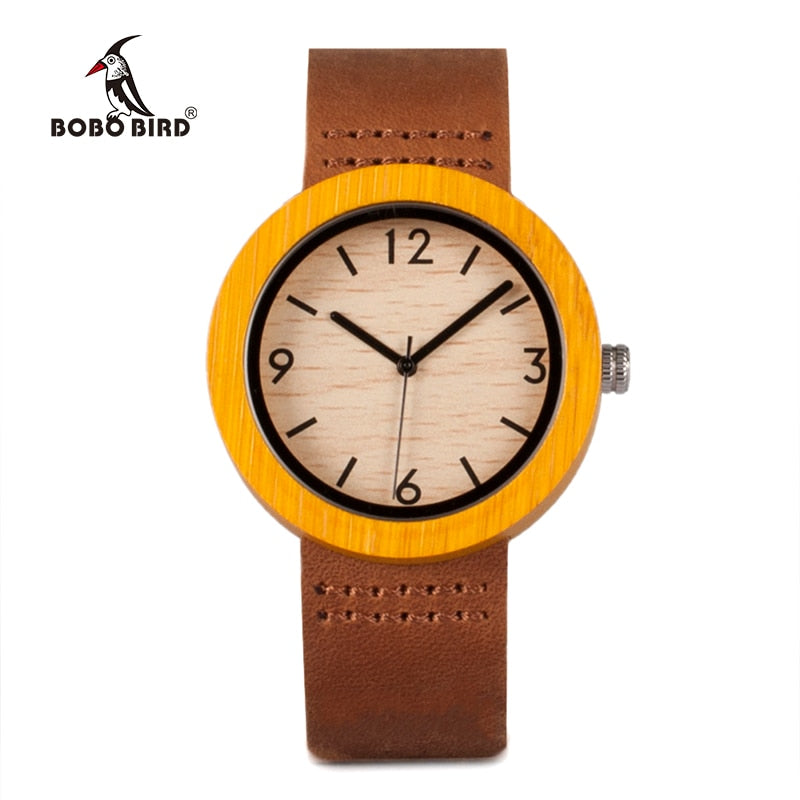 Watches Woman Bamboo Wristwatch For Women