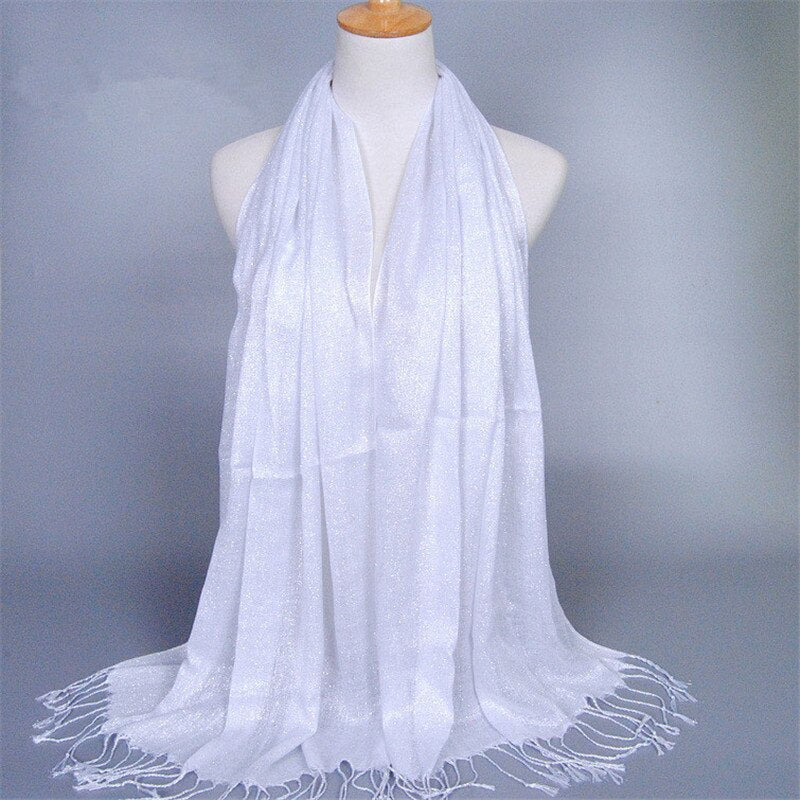 Winter New Scarf Print Solid Color Long Shawls