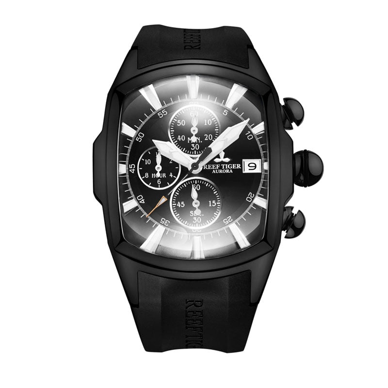 Reef Tiger/RT Big Sport Watches with Date Rubber