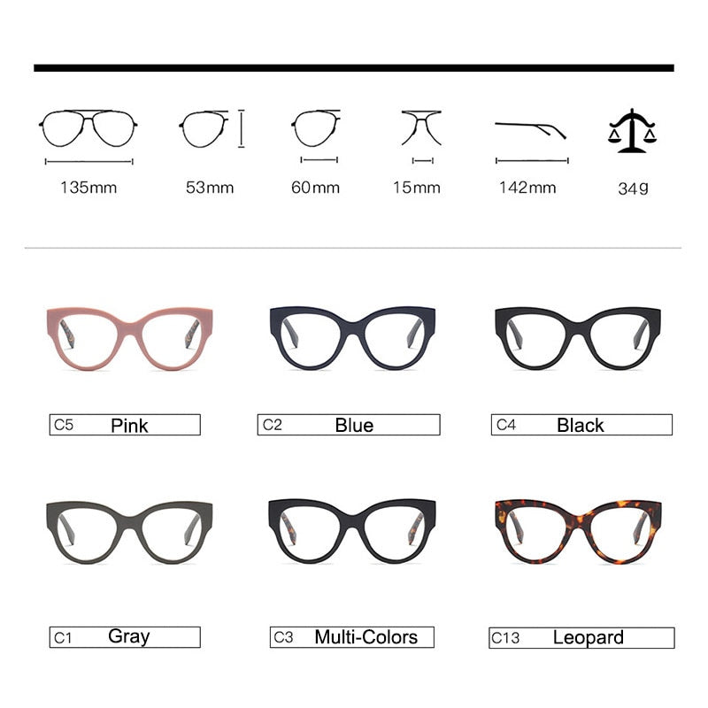 Woman Acetate Optical Eyeglasses Fashion