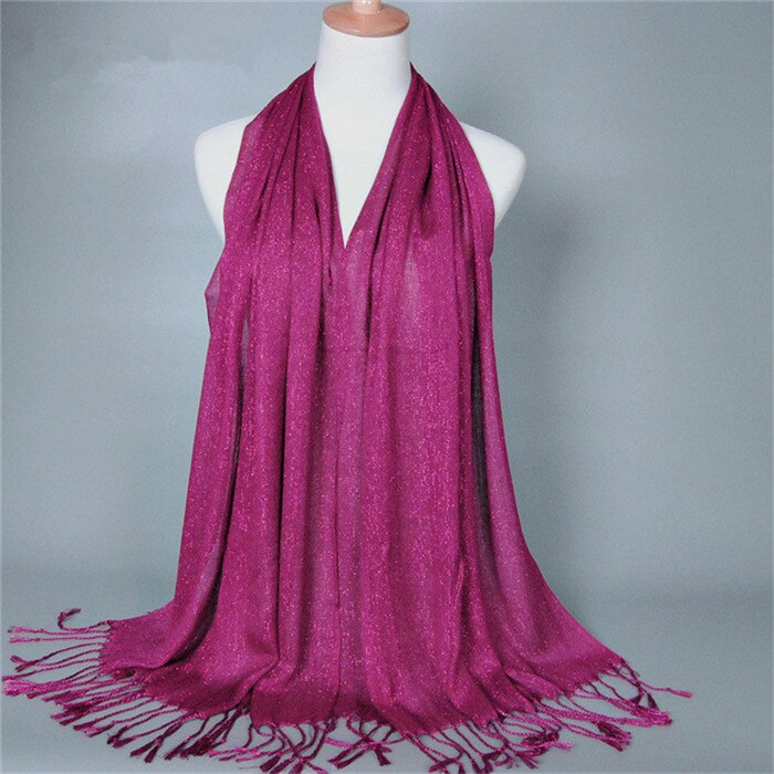 Winter New Scarf Print Solid Color Long Shawls