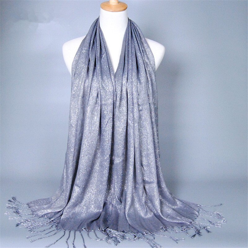 Winter New Scarf Print Solid Color Long Shawls