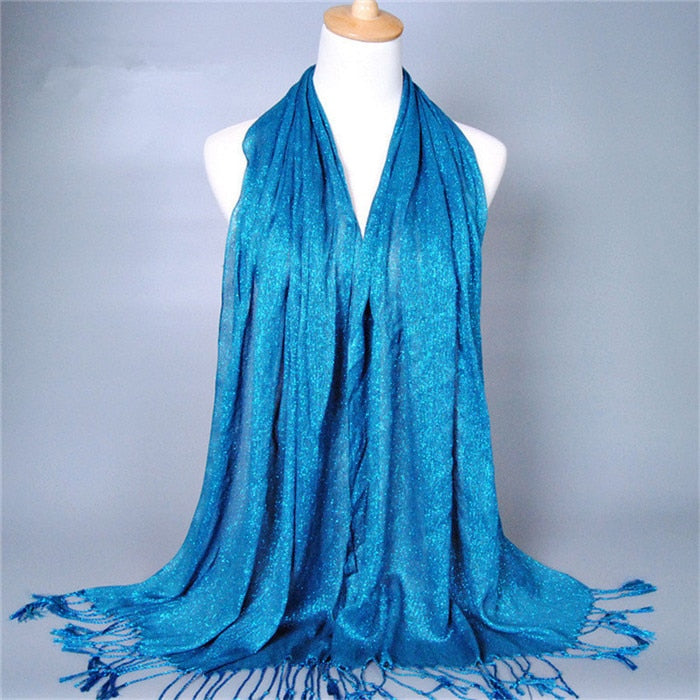 Winter New Scarf Print Solid Color Long Shawls