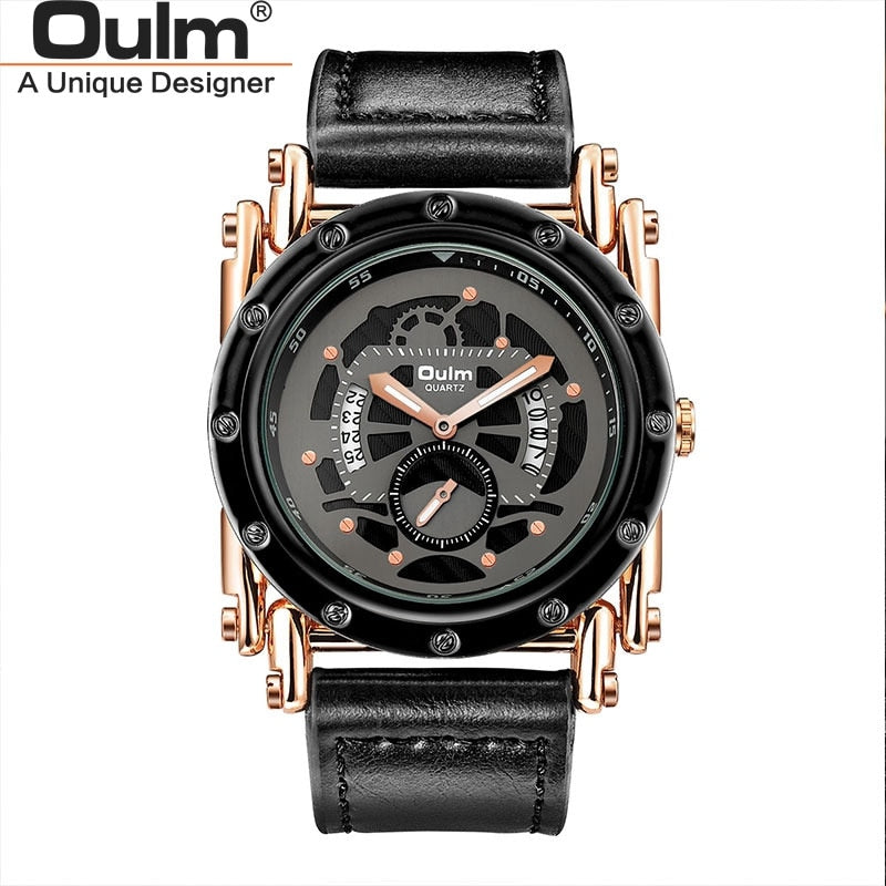 Oulm New Style Watches Men Casual Calendar