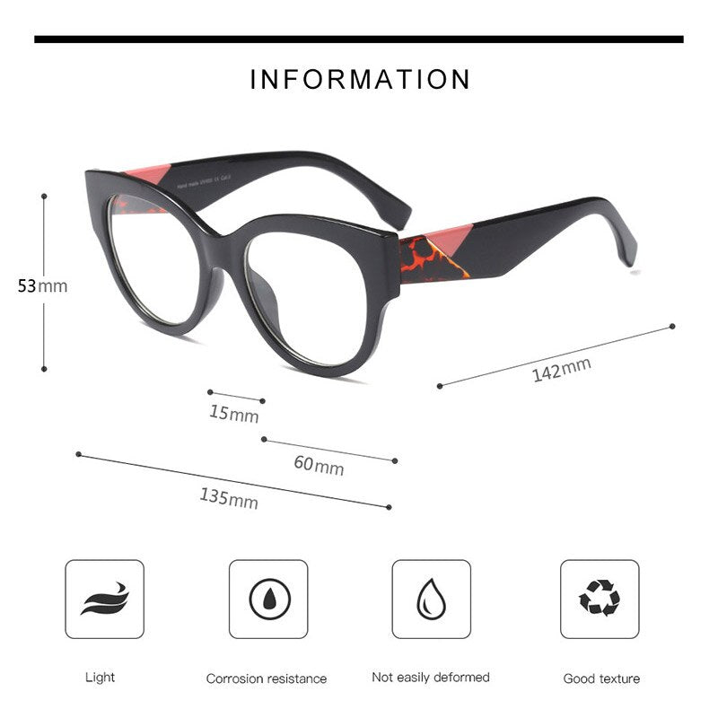 Woman Acetate Optical Eyeglasses Fashion