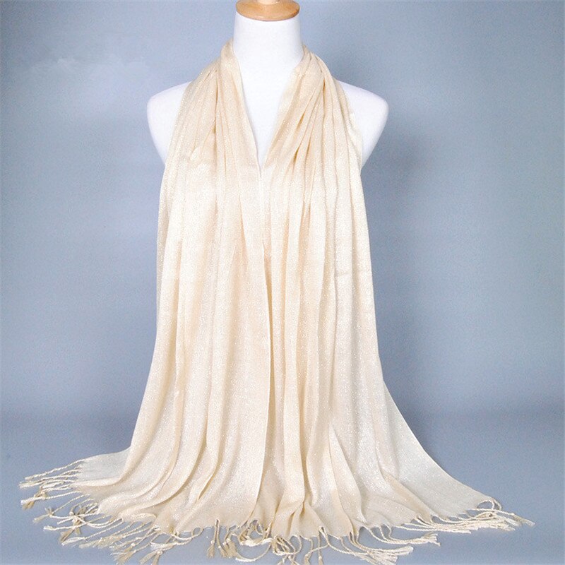 Winter New Scarf Print Solid Color Long Shawls