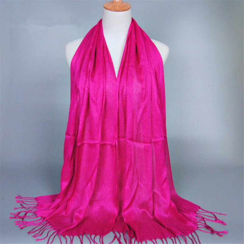 Winter New Scarf Print Solid Color Long Shawls