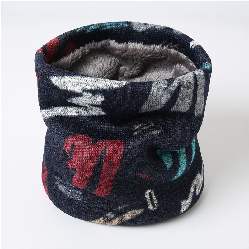 Face Snood Unisex Collar Winter Warm Ring Scarf