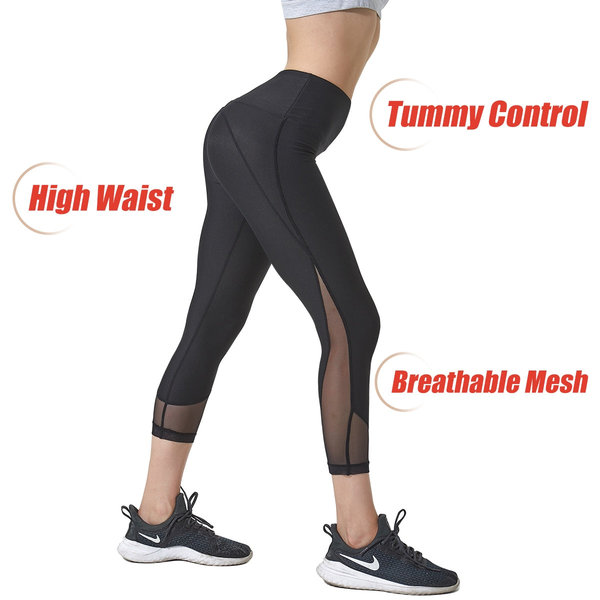 Women Yoga Compression Leggings Sport Seamless High Waist Elastic Pants for Women Running Tights Fitness Workout Yoga Sweatpants