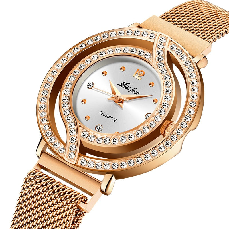 MISSFOX Magnetic Watch Women Luxury Brand