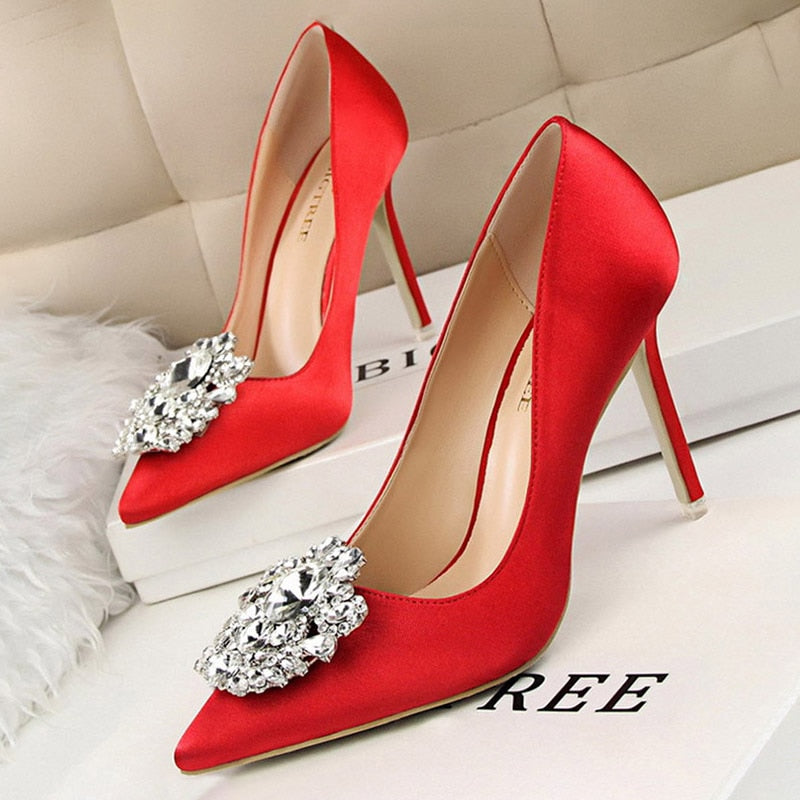 Rhinestone Women Pumps Stiletto Women