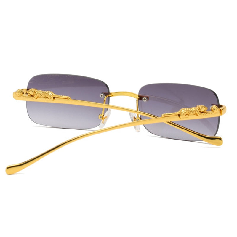 Fashion Vintage Rimless Square Sunglasses