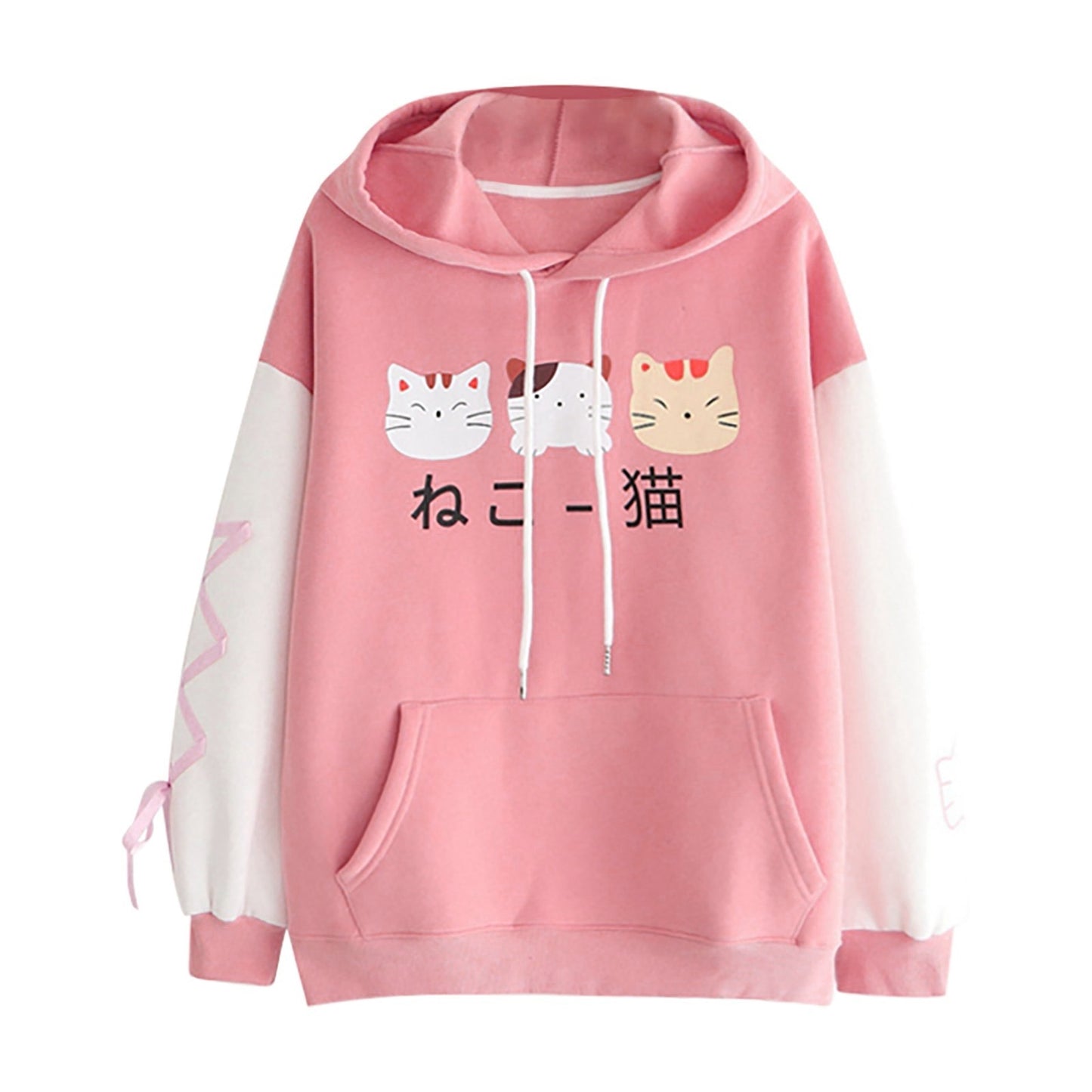 Harajuku Kawaii Hoodie Cat Ear Women Print