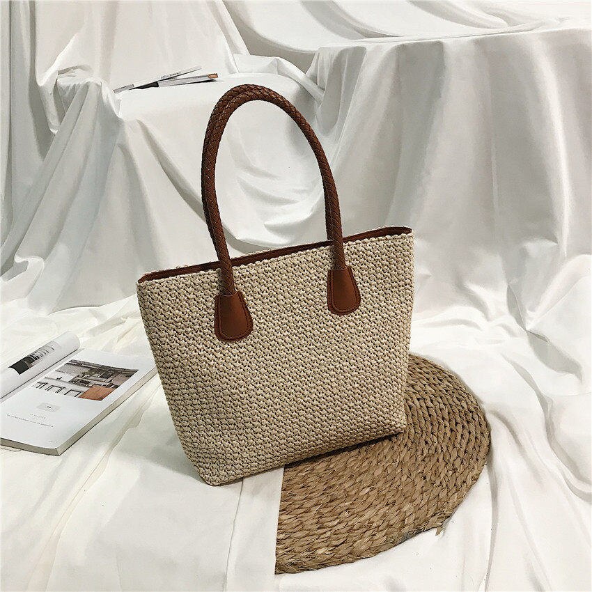 Fashion Rattan Woven Women Handbag Summer