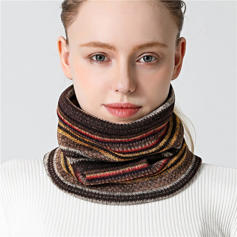 Face Snood Unisex Collar Winter Warm Ring Scarf