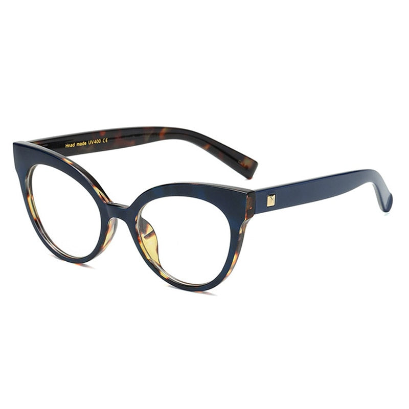 Woman Optical Eyeglasses Metal Legs Acetate