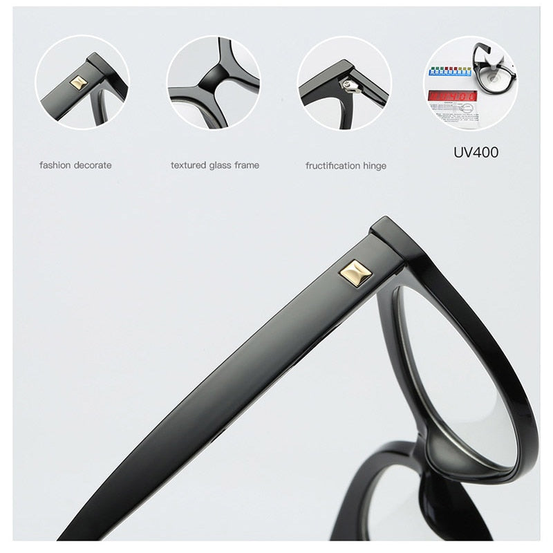 Woman Optical Eyeglasses Metal Legs Acetate