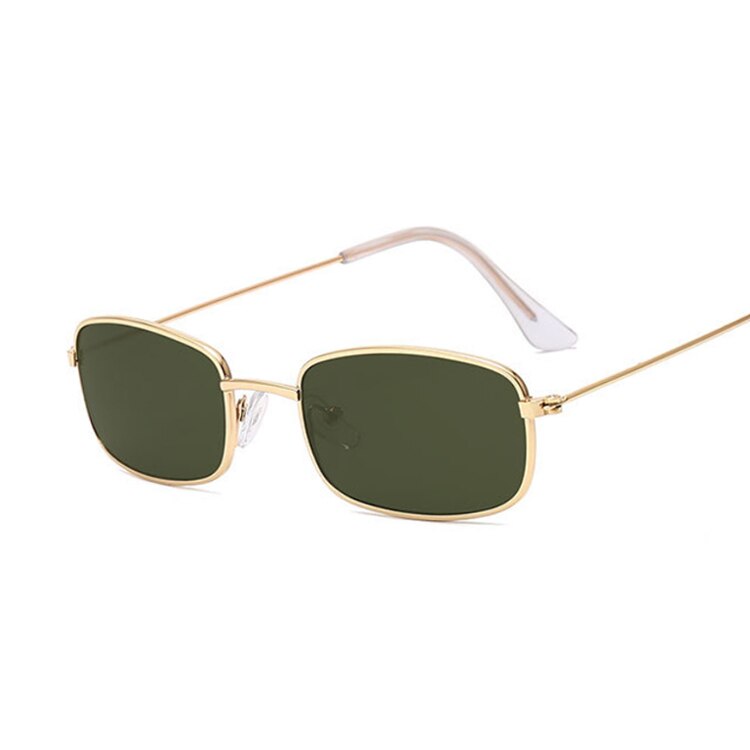 Small Frame Yellow Shades Square Sunglasses