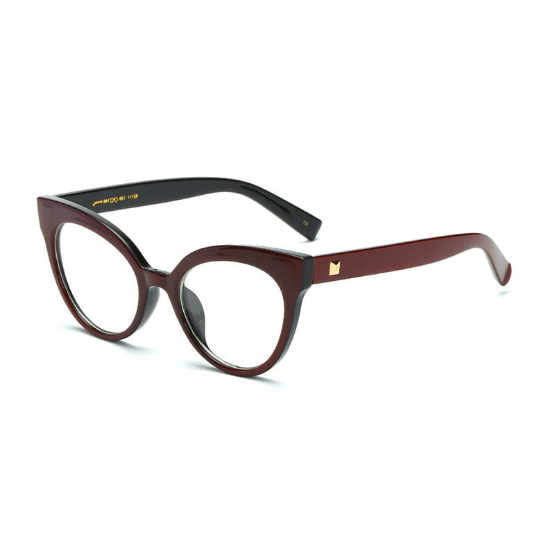 Woman Optical Eyeglasses Metal Legs Acetate