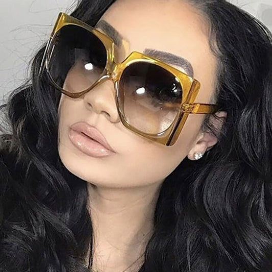 Retro Square Brand Designer Sunglasses Women