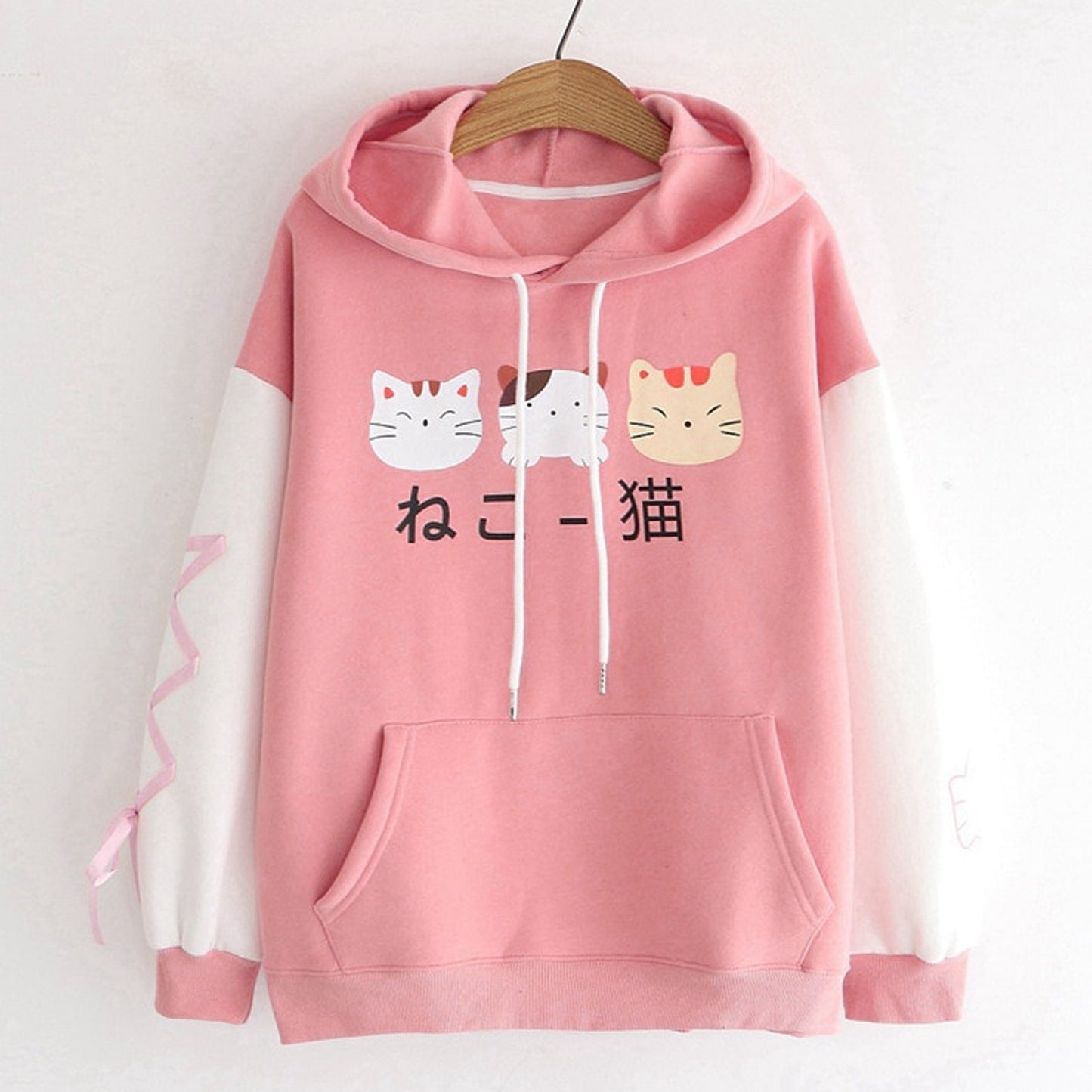 Harajuku Kawaii Hoodie Cat Ear Women Print