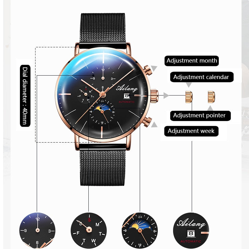 AILANG Design Brand Automatic Watch