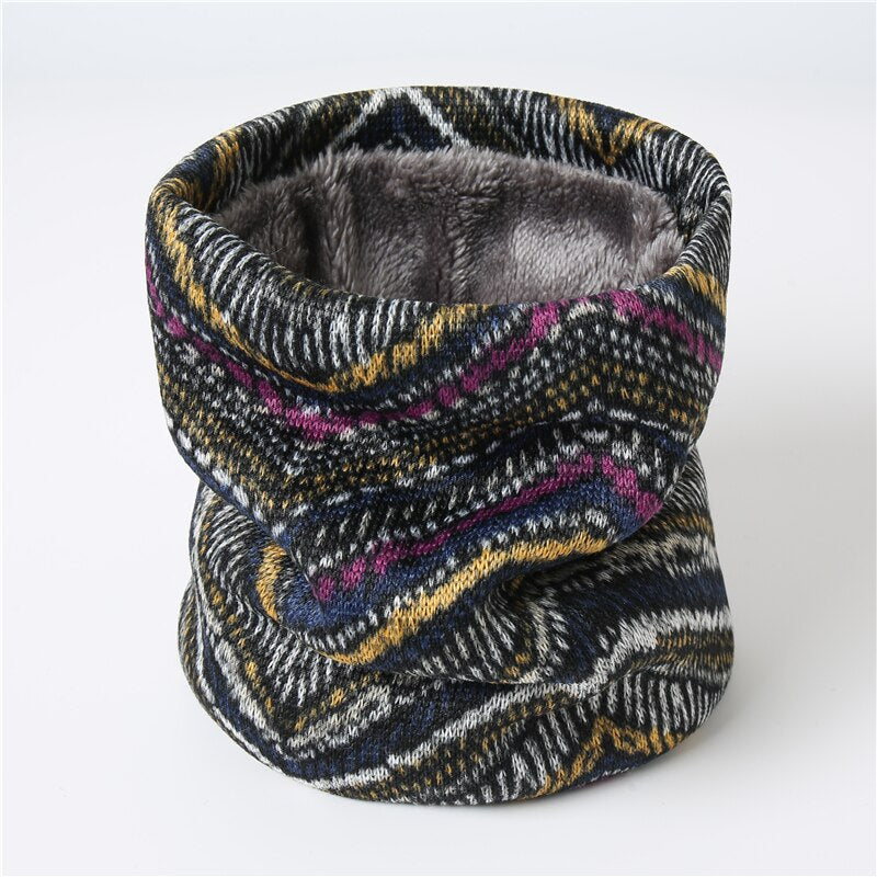 Face Snood Unisex Collar Winter Warm Ring Scarf