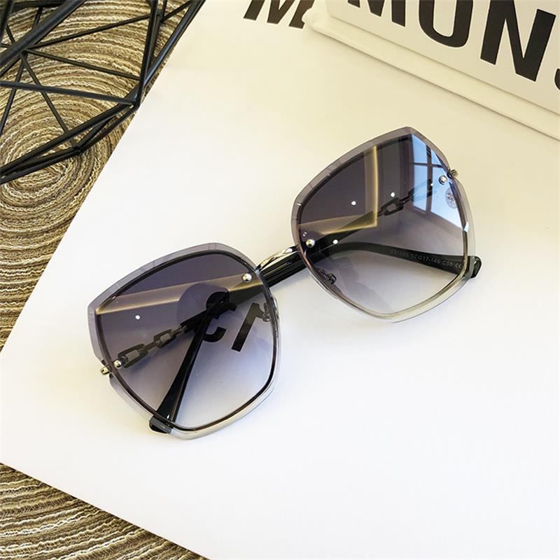 Famous Brand Design Rimless Women Sunglasses