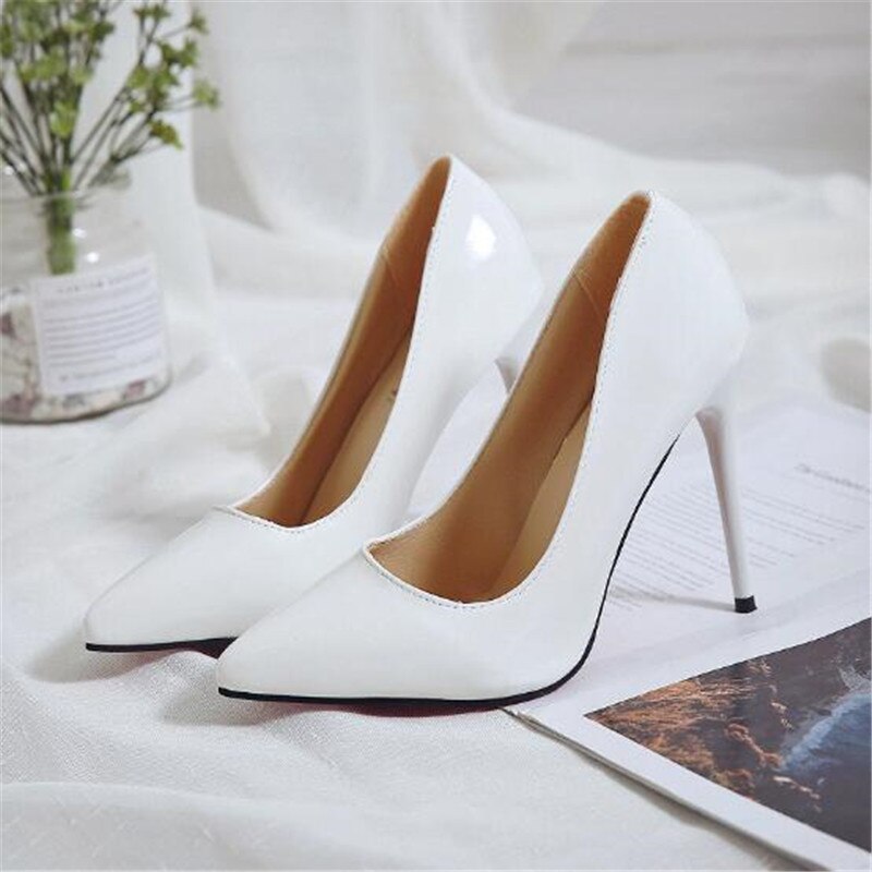 Women Shoes Pointed Toe Pumps Patent Leather