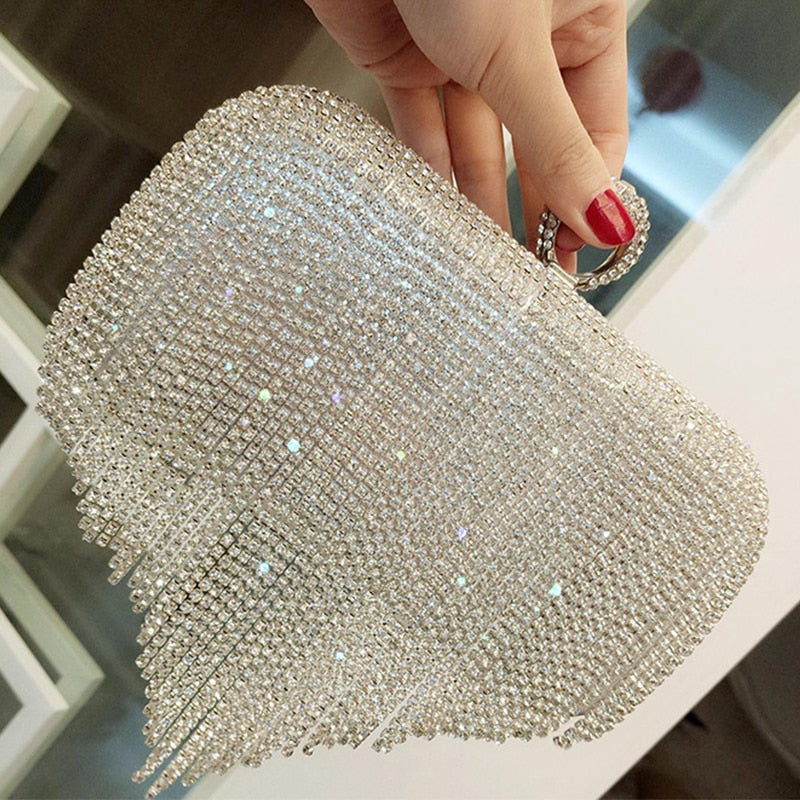 Rhinestone Wedding Purse Women Evening