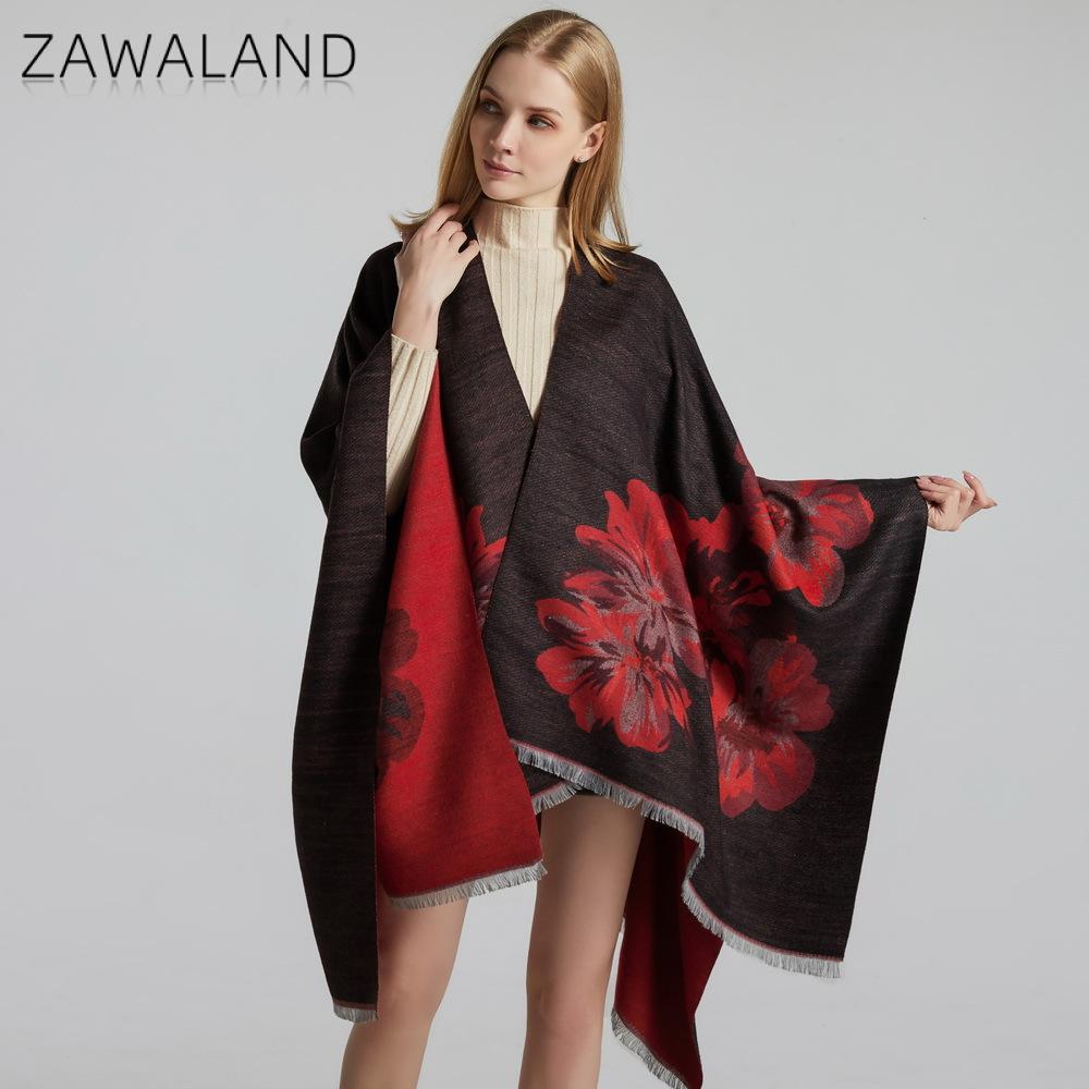 Zawaland Mandala Shawl Floral Printed Warm Scarf Home