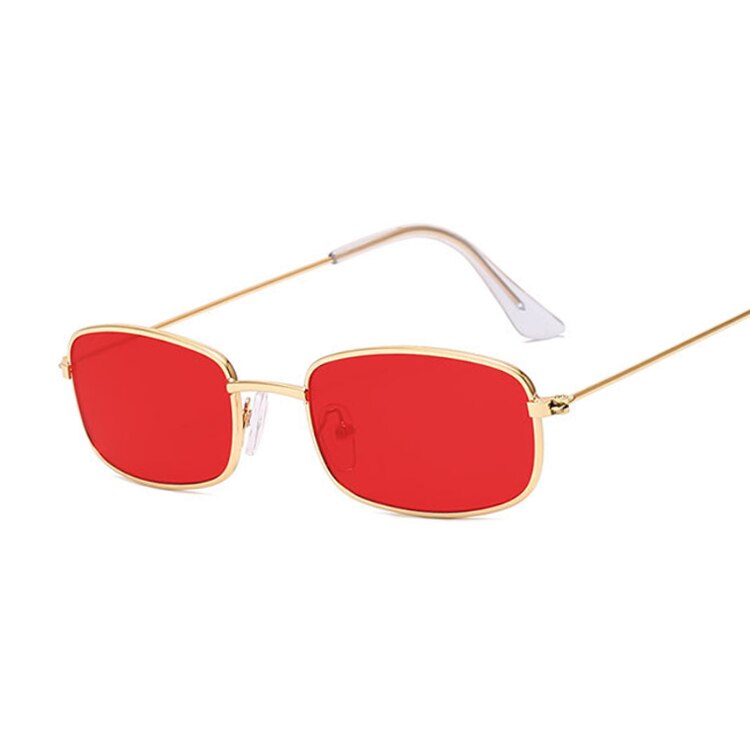 Small Frame Yellow Shades Square Sunglasses