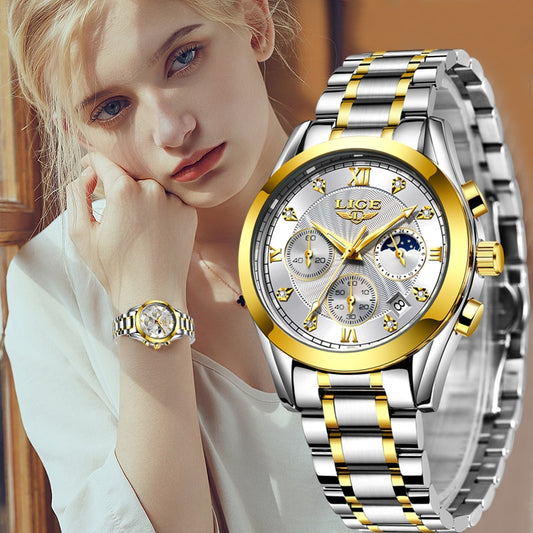 New Gold Watch Women Watches Ladies