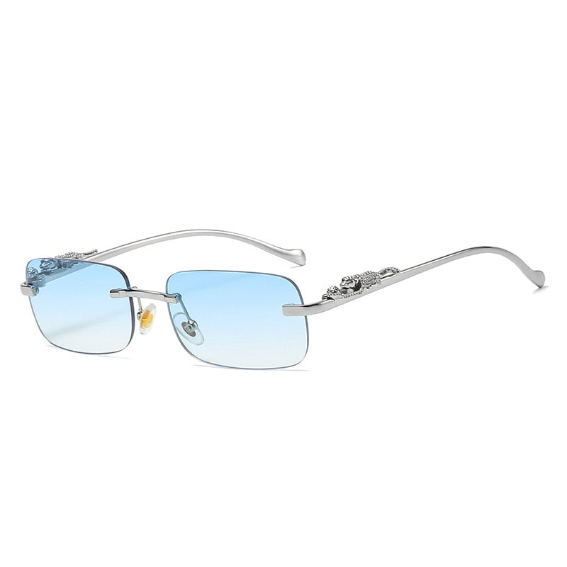 Fashion Vintage Rimless Square Sunglasses