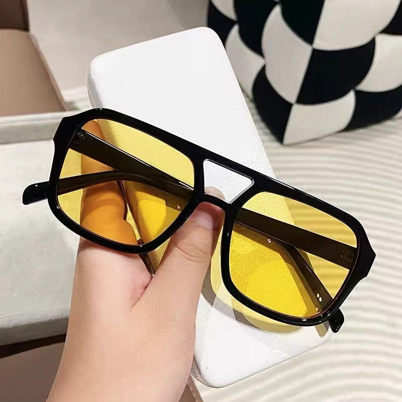 OIMG New Unisex Rectangle Vintage Sunglasses