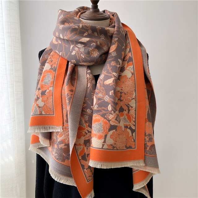 Autumn Winter Scarf Women Pashmina Shawls